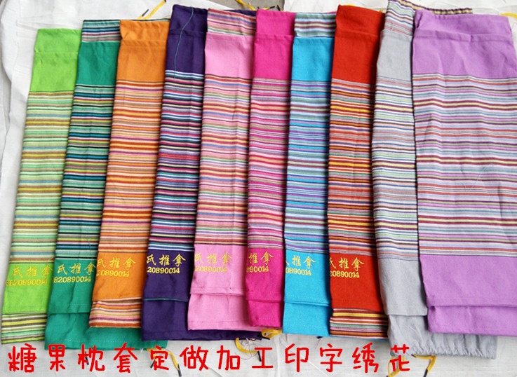 Vỏ gối bằng vải thô loại cũ bằng kẹo. gối tựa lưng