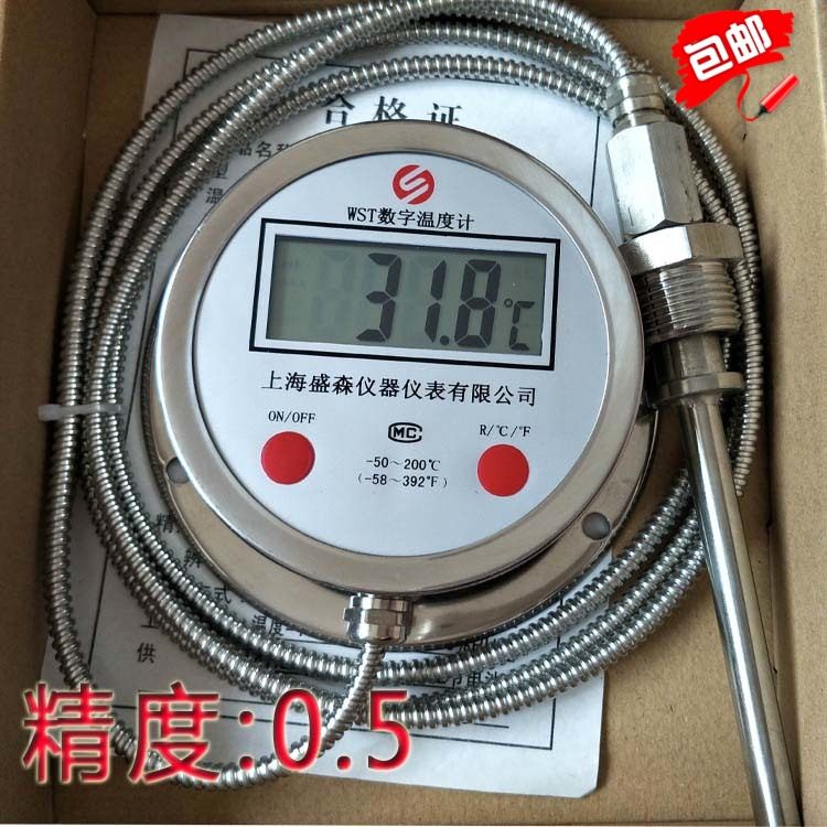 304 Stainless Steel Digital Thermometer WST491 High-precision acid-proof alkaline corrosion resistant monitor food industry Display