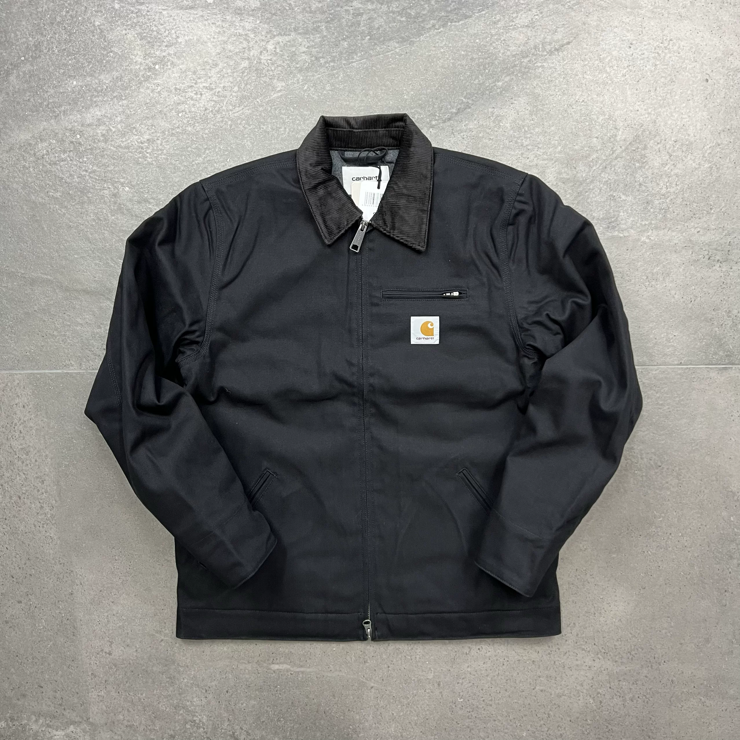 Джекет Carhartt Detroit с эффектом состаренной ткани, синяя камуфляжно-песочная стирка, стильная куртка на все сезоны для мужчин и женщин
