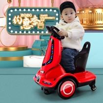 One year old male baby full year old gift child electric car balancing car remote control car kid toy car can be charged