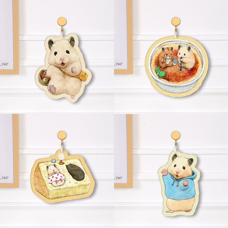 Cute Hamster-Themed Accessories from Zhuliu: Alien-Shaped Absorbent Sponge Hand Towel