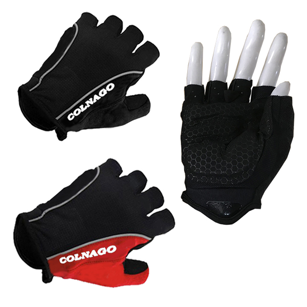 Mountain biking off-road motorcycle bicycle mesh silicone half-finger equipment gloves towel cloth microfiber closing