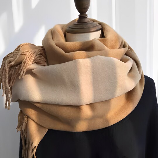 France DRCO light luxury double-sided cashmere scarf for women winter texture long thickened warm tassel shawl scarf for women