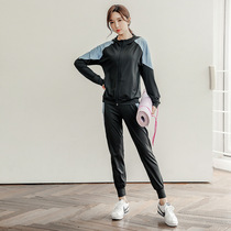 Large size fat MM sports suit loose hooded quick-drying breathable fitness two-piece set of color skinny running training women