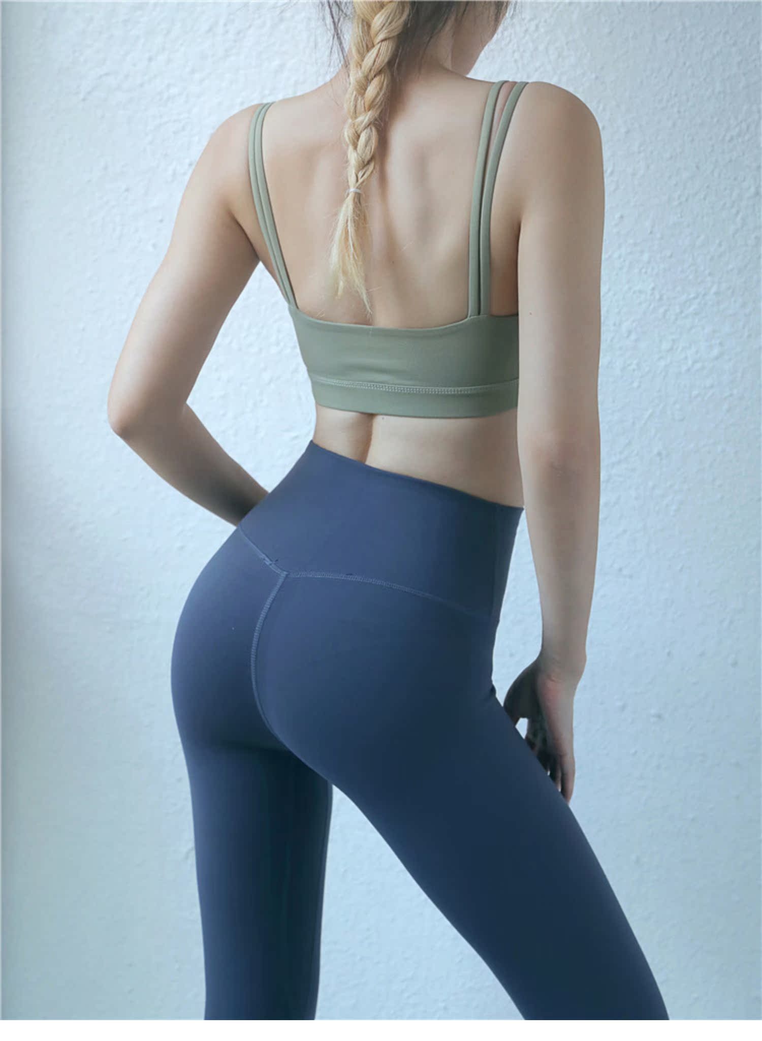 Vest thể thao giảm xóc áo lót chạy bộ đồ lót đeo vai yoga đồ lót tập luyện áo ngực dây đeo thể dục - Đồ lót thể thao áo bra tập yoga