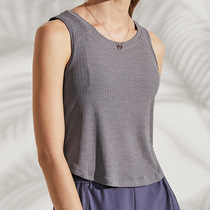 Summer sleeveless fitness T-shirt casual wear running vest thin yoga suit full-color base shirt