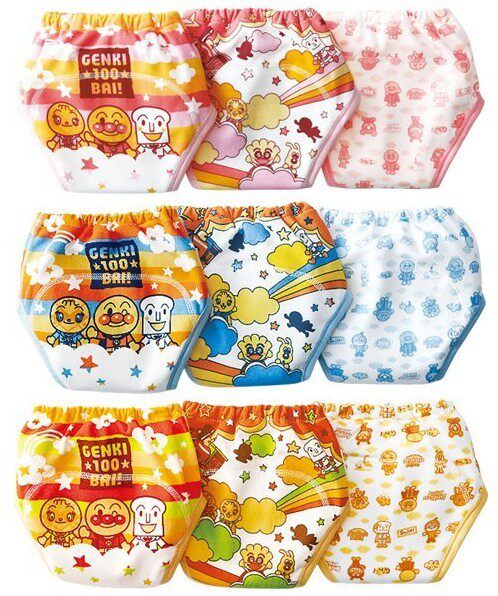The price of Anpanman underwear three layers waterproof learning pants learning diaper training pants urine-proof underwear 1 pack of 3
