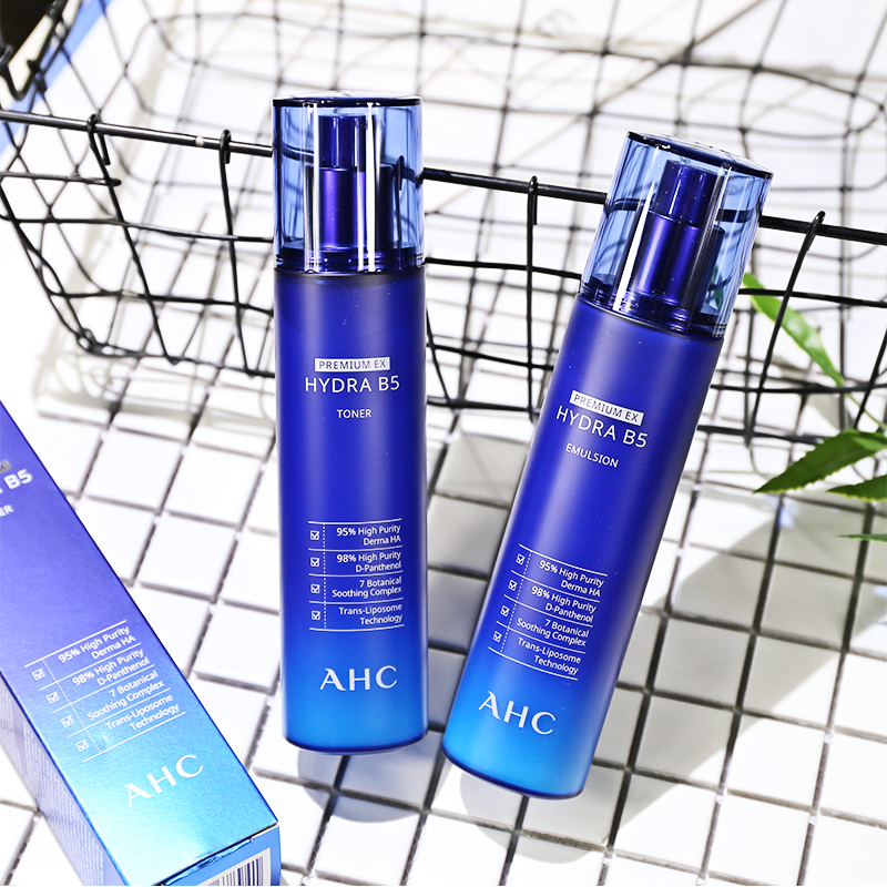 Korea AHC B5 hyaluronic acid water emulsion deep moisturizing lotion moisturizing lotion set 120ml