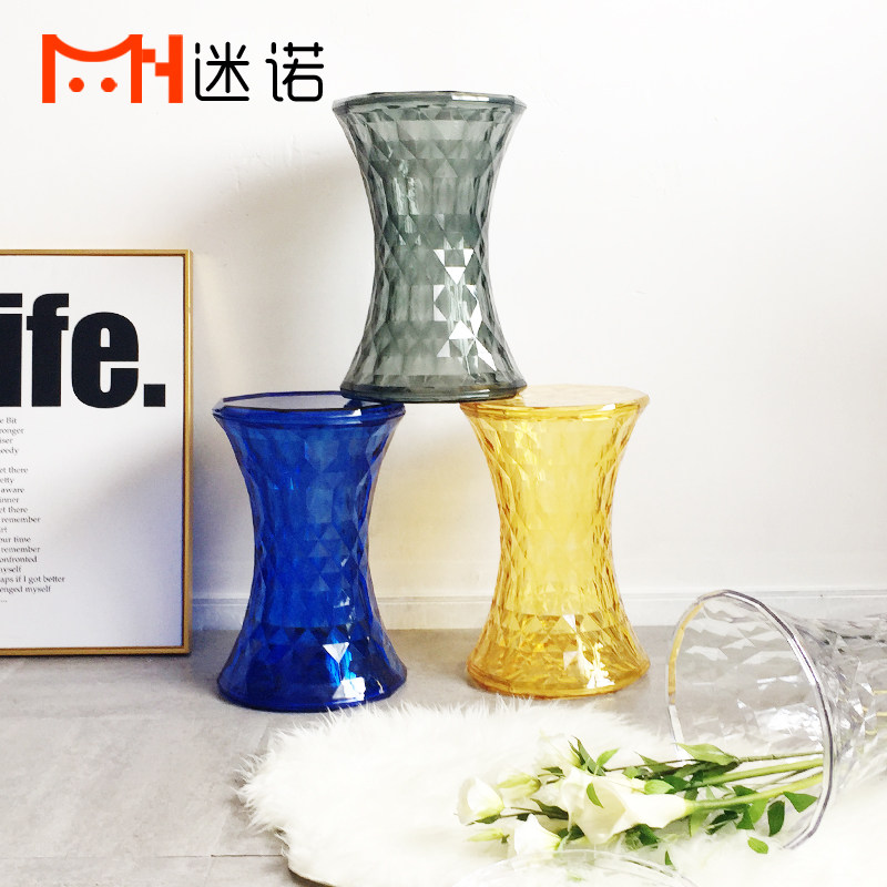 Minno Diamond Crystal Stool Crystal Stool Creative Transparent Stool Design Change Chair