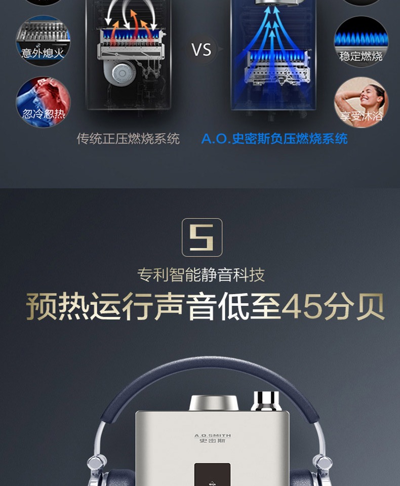 bình nóng lạnh A. Ôi Smith / Smith JSQ31-VJSX tắt tiếng máy nước nóng không khí lạnh 16 lít nhà - Máy đun nước cây nước nóng lạnh