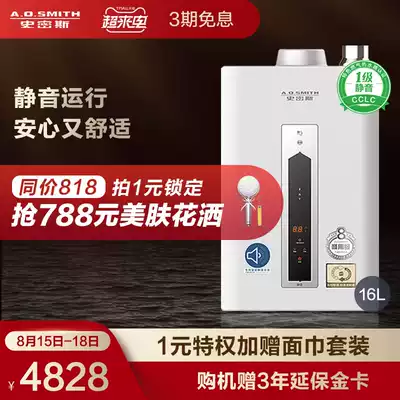 A．O．Smith Smith 16 liters CSCX Silent gas Water Heater Safe Household 16L Constant temperature AO