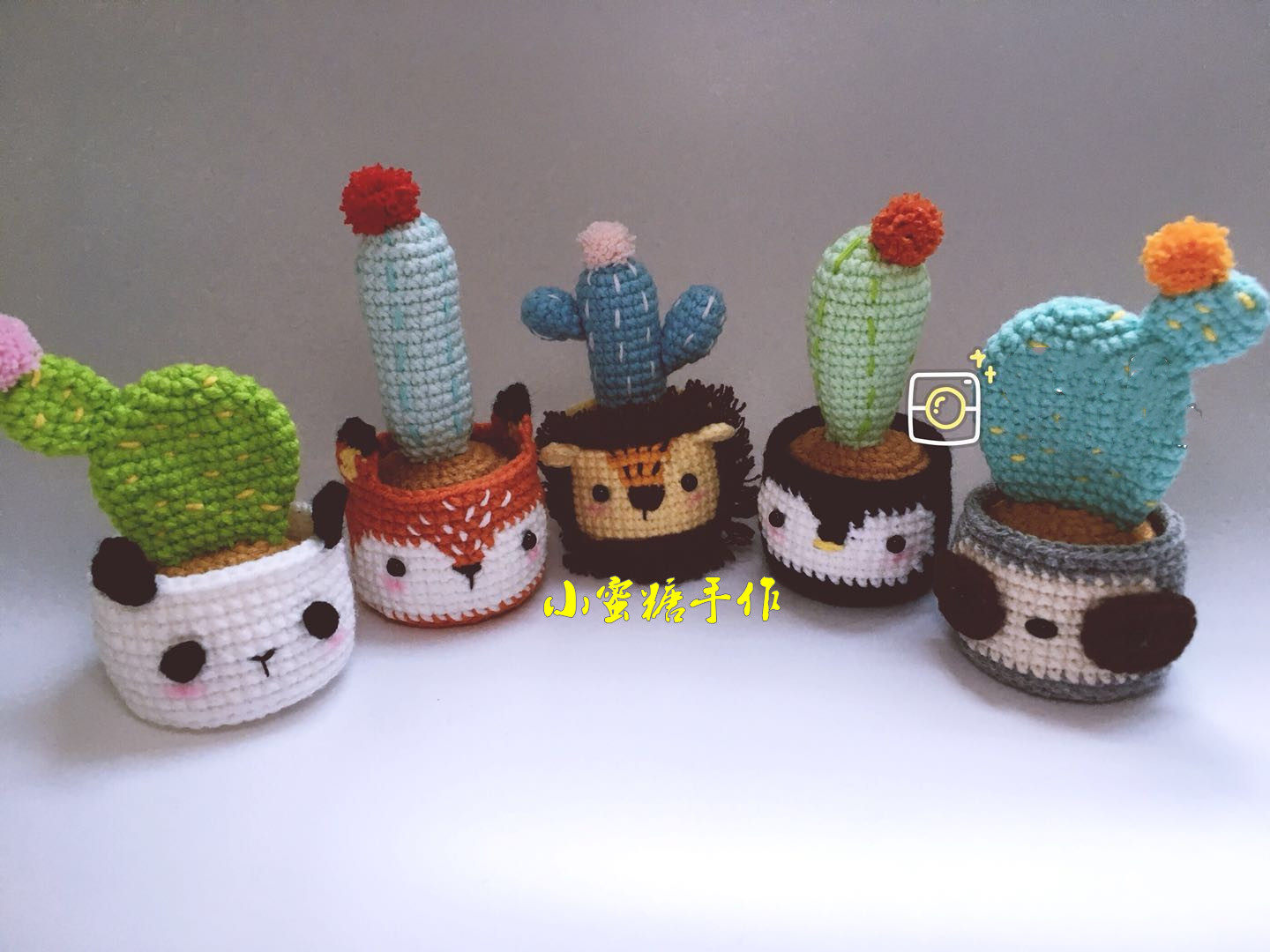 Hand DIY hook needle doll 73 cactus potty 5 electronic diagram tutorial Meng doll popular with new doll