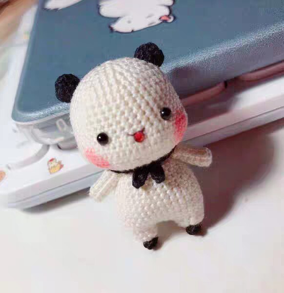 Handmade DIY Crochet Doll 11 Panda One Two Electronic Graphic Tutorial Cute Baby Doll Popular New Recommendation