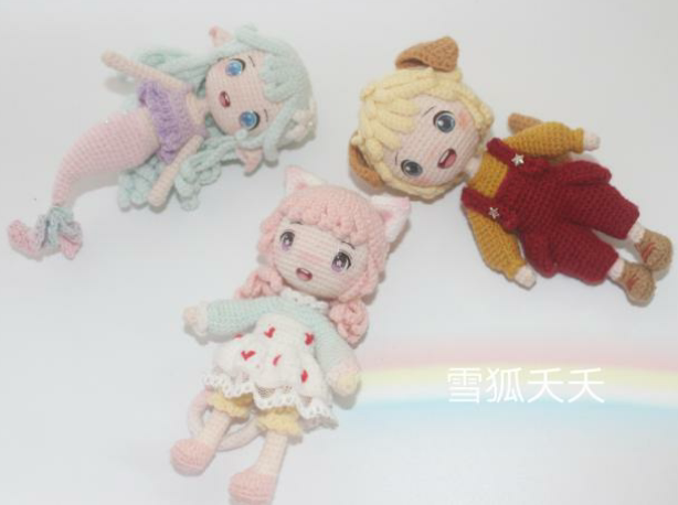 Hand DIY hook doll 20 cat dog dough 3 doll girl electronic diagram tutorial Meng doll doll doll doll doll doll doll doll doll doll doll doll doll doll