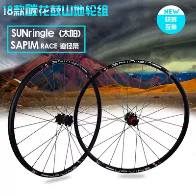 Jingteng 0311 Mountain bike bearing wheel set Carbon fiber wheel set sapim spoke wheel set quick release