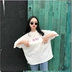 Áo thun nữ tay ngắn 2018 hè mới phiên bản Hàn Quốc của ulzzang loe mỏng học sinh nửa tay áo bf phong cách Harajuku áo phông trơn Áo phông