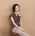 Mùa hè mới của phụ nữ áo sơ mi cotton lụa phong cách lỏng giản dị áo len ngắn tay áo thun nữ mỏng áo gile hàn Áo len cổ chữ V