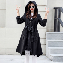 Big code wind clothes 2020 new medium long style high-end atmospheric wind clothes fat mm first autumn jacket woman 200 catty