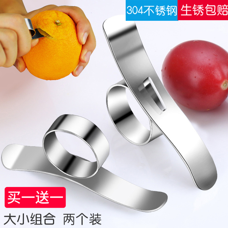 304 stainless steel exfoliation with finger knife creative ring open orange-cutter peeling machine Baise fruit opener
