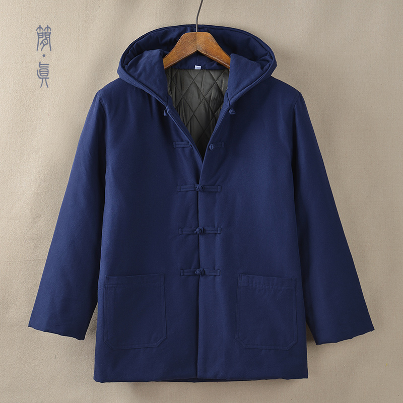 Tang Loaded Men's Youth Pure Cotton Thickened Cotton Jacket Chinese cotton suit Lieven cap cotton winewear Handsuit Chinese Anemone Clothing