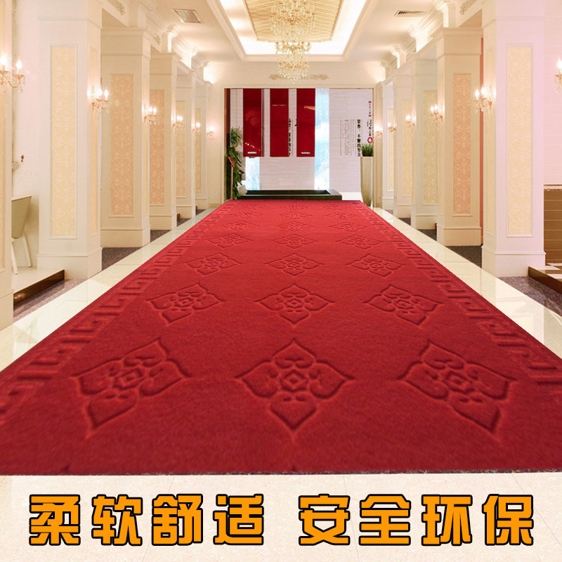Can be cut PVC composite floor mat Rub mat Non-slip mat mat corridor aisle non-slip elevator red carpet custom