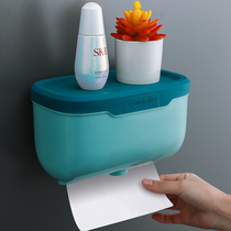 Toilet paper towels box Home wall-mounted Free-to-punch toilet shelve Creativity Waterproof Cramps Cardboard Boxes handboxes