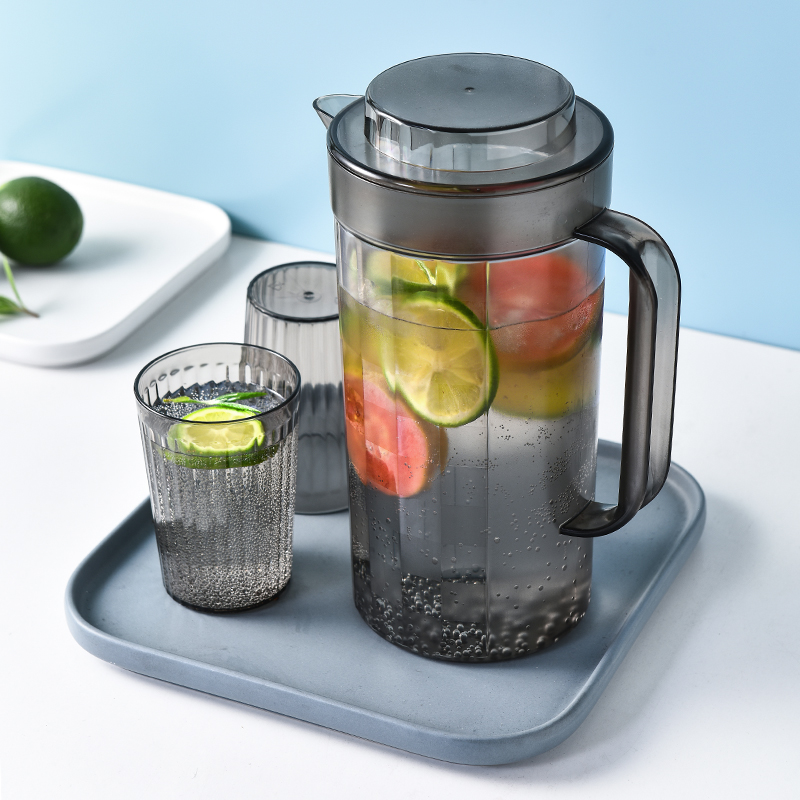 Cold Kettle Home Living Room Large Capacity Plastic Teapot Water Cup Set Nordic Cold Kettle Can Put Refrigerator Juice Kettle