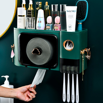 Wash-face towels containing case wall-mounted free of punch light lavish face towels toilet gargle cup toothbrush toothpaste shelve