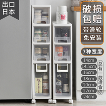 Nip Containing cabinet Drawer Kitchen Fridge Toilet Toilet Side Cabinet Ultra Narrow Cabinet Slit Cabinet Narrow Slit Shelf