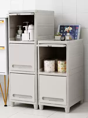Crevice storage cabinet 30 35cm Powder room side cabinet toilet bathroom ultra-narrow slit shelf crevice storage cabinet