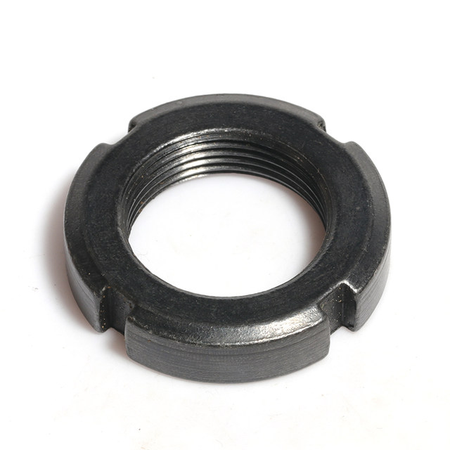 GB812 ມາດຕະຖານແຫ່ງຊາດ Round nut slotted lock nut stop nut four slot nut with cap M10---M200