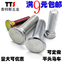 Small flat head carriage screw round head square strength Bolt bench screw 6*45 8*25 8*30 10*25 10*35
