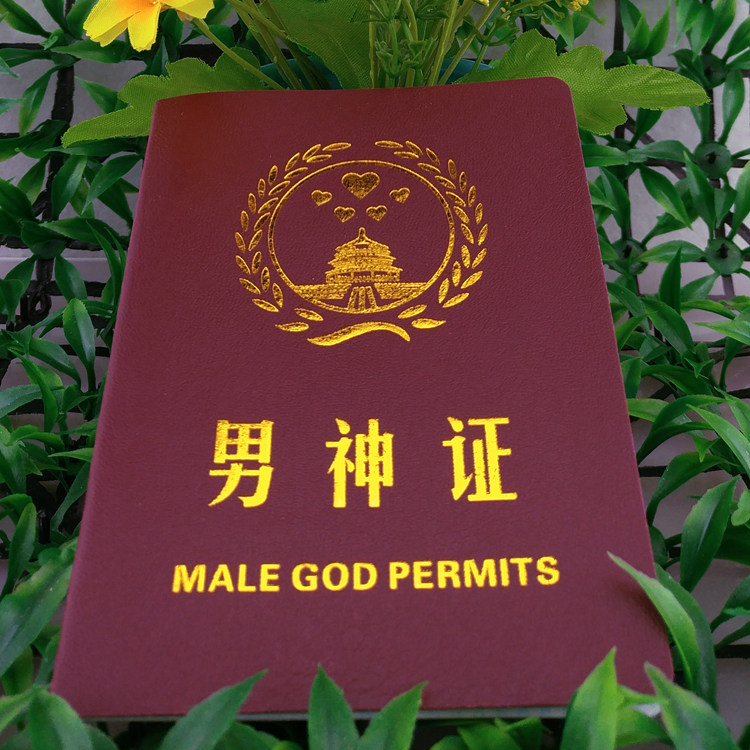 Male God Certificate Funny Certificate Personality Creative Certificate Certificate of Merit Funny Gifts