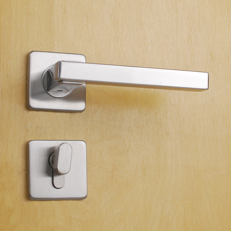 304 pull stainless steel hollow square square partition door lock in room bedroom door lock new product