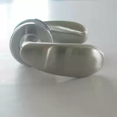 304 Brushed stainless steel stealth door lock handle single open double door handle decoration fixed anti-collision door handle