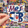 100 Stickers of the Five Major League Team Logos, High-Quality Barcelona Team Logo Stickers, Messi Merchandise, Decorative Waterproof Stickers