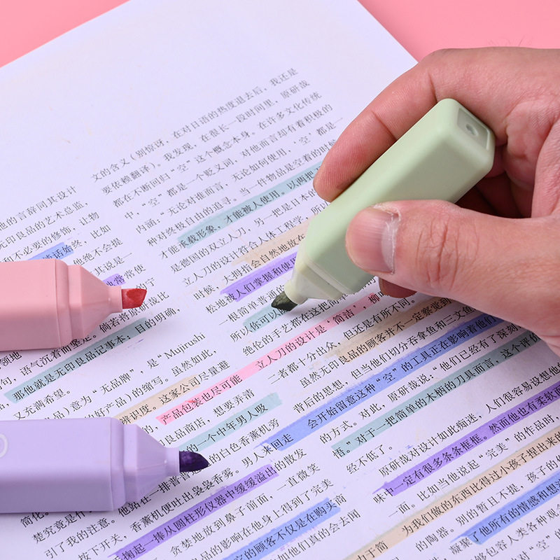 Creative Large-Capacity Highlighter Pen, Colorful Marker Pen for Students to Highlight Key Points and Take Notes, Eye-Protecting Marker Pen Stationery
