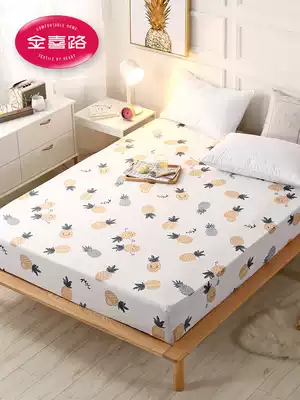 All cotton bed hats single non-slip cotton dustproof mattress cover Simmons protective cover 1 5 m 18 m bed cover