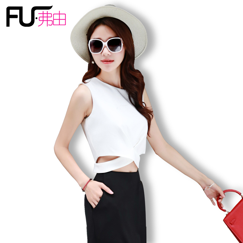 New White Crop Top for Women, Fashionable Short Slim-Fit Outerwear, Cross Black Sexy Crop Top for Hot Girls