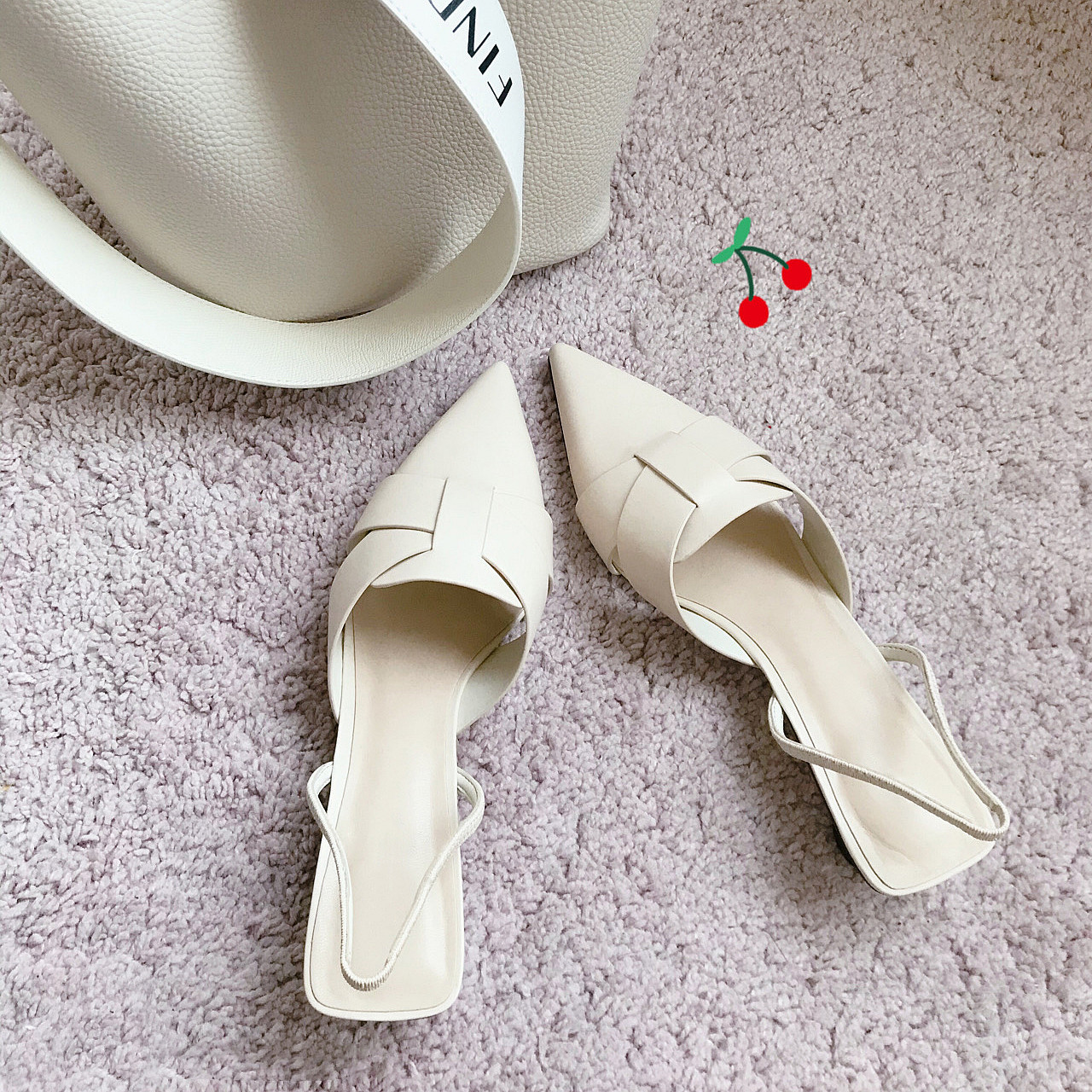 Headlayer cow leather ~ genuine leather Baotou coarse heel sandal women's summer fairy wind custard with high heel sandals