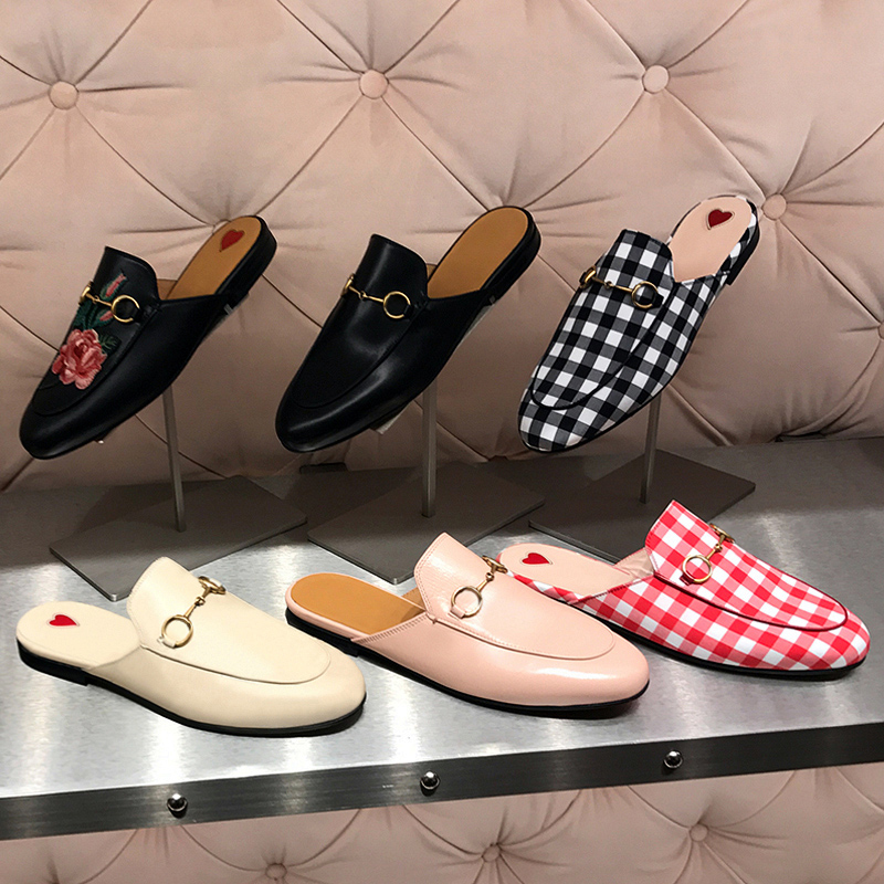 2022 new leather flat toe cap Muller shoes no heel half slippers comfortable net red outdoor wear slippers women's shoes