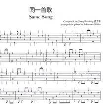 Chinese memory on the guitar of the same song by Moller