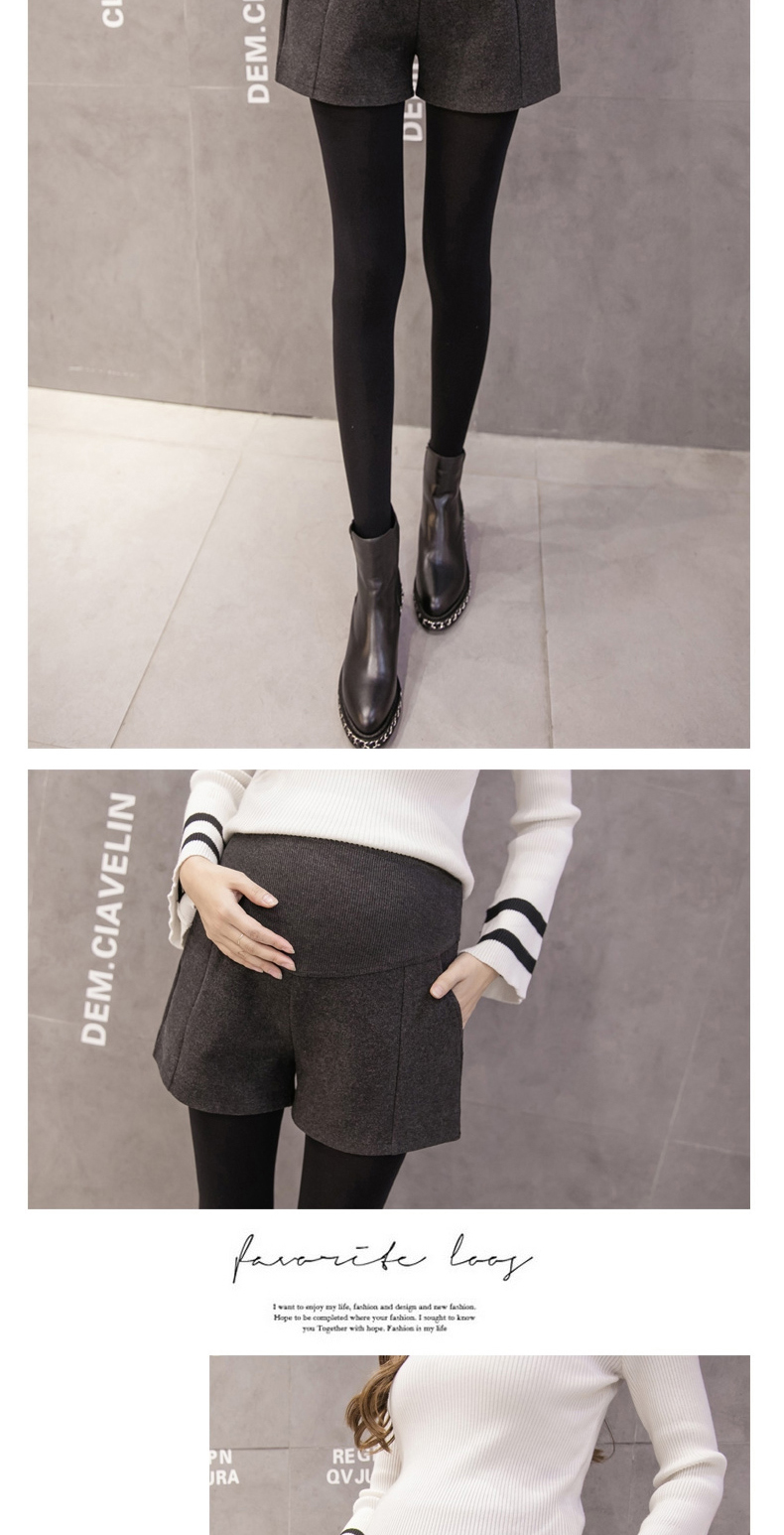 Bà bầu quần short mùa thu và mùa đông mặc quần legging nâng bụng váy mùa xuân và mùa thu mới thủy triều mẹ quần len quần bà bầu mùa đông đầm bầu thời trang