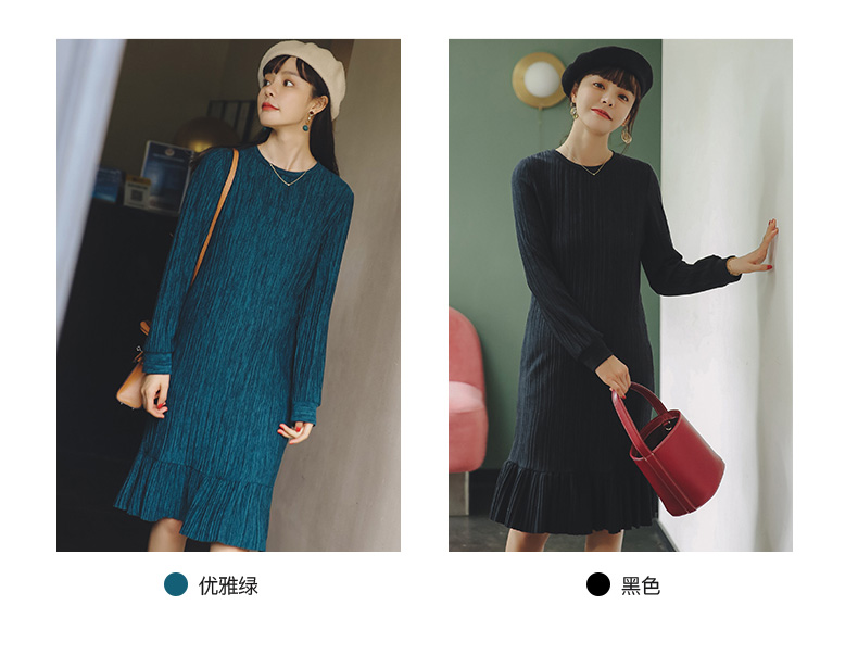 Bà bầu mặc quần áo mùa thu và mùa đông áo khoác dày cho bà bầu chạm đáy áo mùa thu đông bà bầu áo len dài mùa đông các kiểu áo bầu đẹp