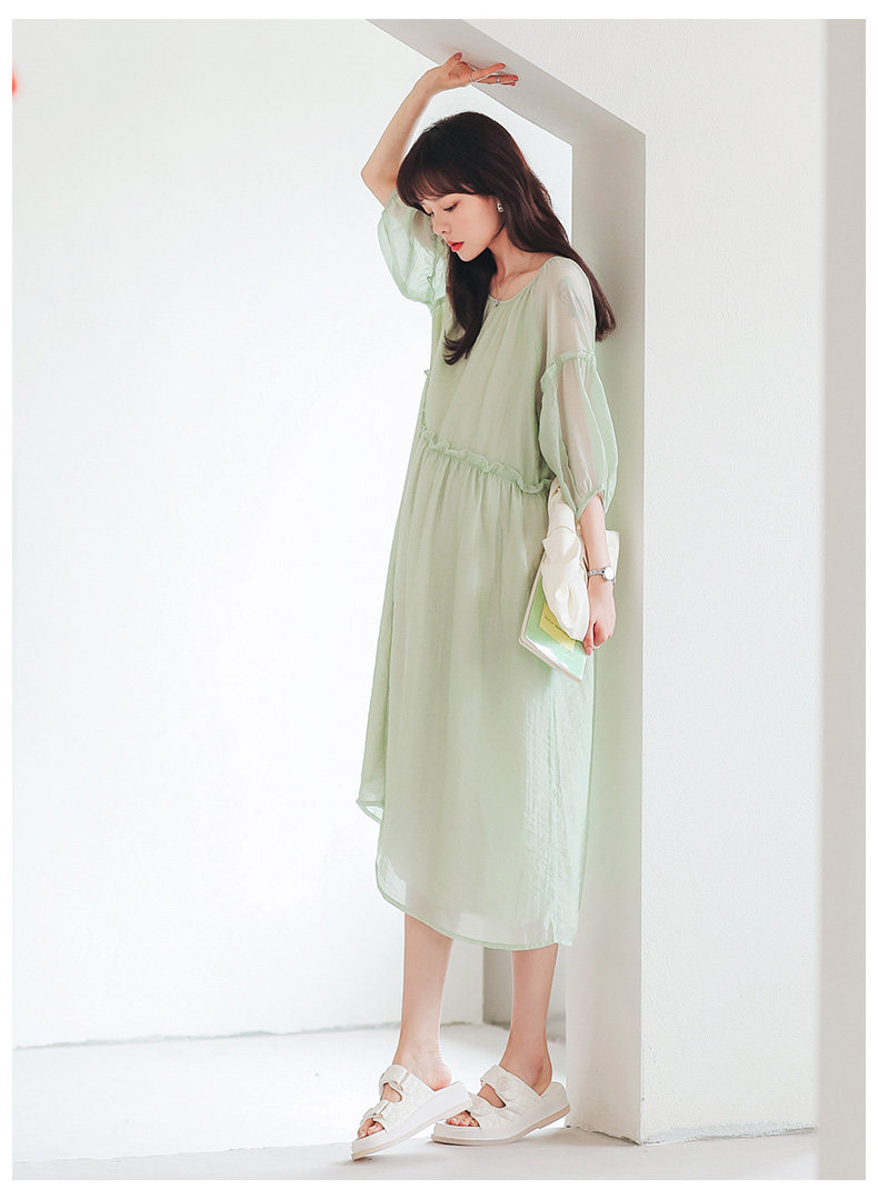 Платье для беременных 孕妇连衣裙夏季中长款高级感网红款上衣孕妇裙子夏薄款孕妇装夏装