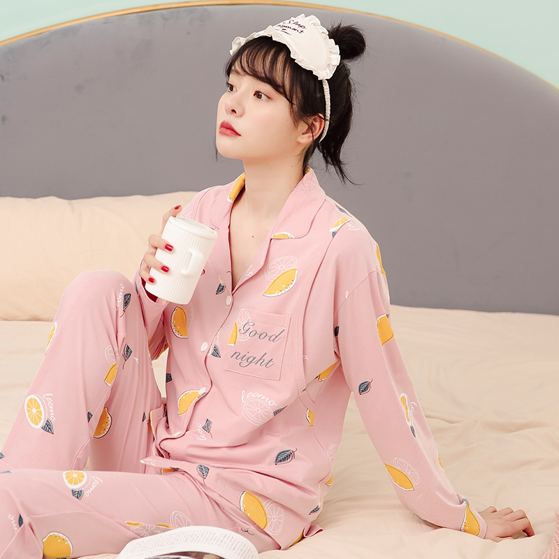 Moon clothing spring and autumn thin baby lactation pajamas in July 8910 sweat sweat and moon maternal home suit suit