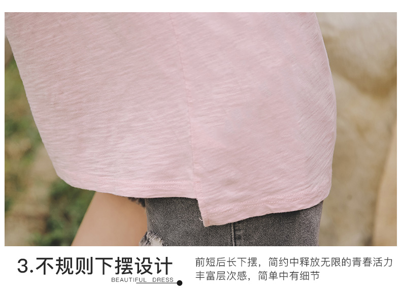 Áo bà bầu mùa hè Váy bà bầu mùa hè áo thun trắng ngắn tay ngắn 2019 áo cotton mới - Áo thai sản váy bầu đẹp