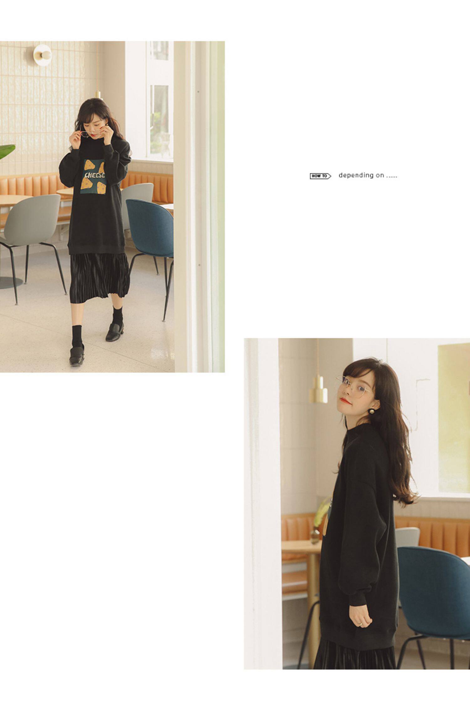 Платье для беременных 孕妇连衣裙孕妇装秋冬款冬季孕妇裙子卫衣中长款加绒加厚秋装冬装