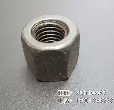 Iron outer hexagonal hair black extra thick nut thick nut nut M6M8M10M12M14M16 20