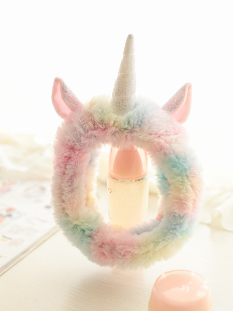 Japanese Soft Ice Cream Unicorn Monster Headband Cute Female Makeup Headband for Washing Face Valentine's Day